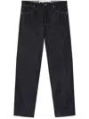 Jil Sander Straight Leg Trousers Belt Loops In Blue