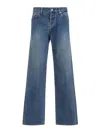 Jil Sander Canard Blue Cotton Trouser 18 Denim Jeans In Blue