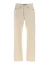 Jil Sander Japanese Denim Jeans In Brown