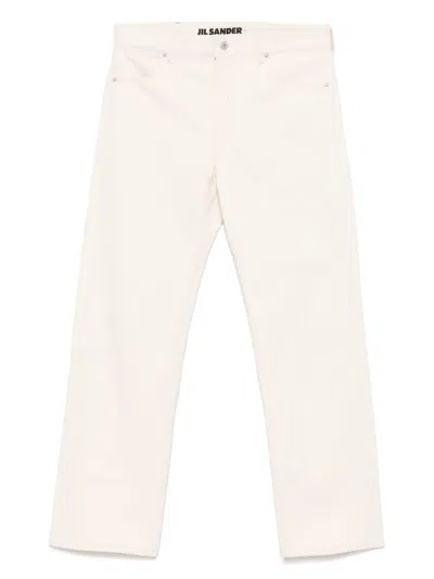 Jil Sander Jeans Denim In Cotone Beige  In Neutral