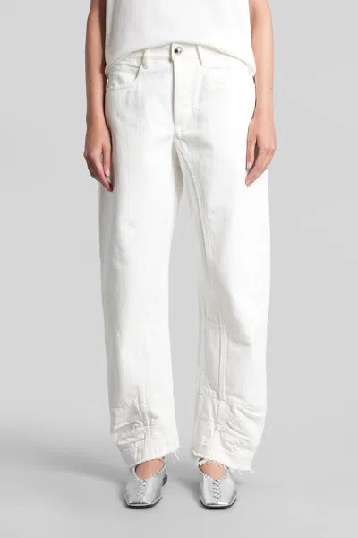 Jil Sander Jeans In White Denim