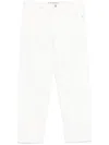 Jil Sander White Cotton Loose-fit Jeans In White