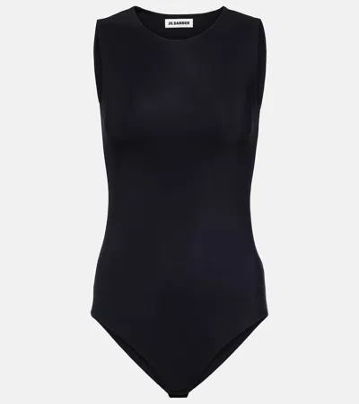 Jil Sander Body Aus Jersey In Black