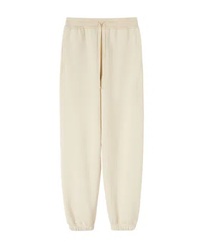 Jil Sander Jersey Drawstring-waist Sweatpants In White