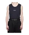 Jil Sander Black Active Jersey Tank Top In Black