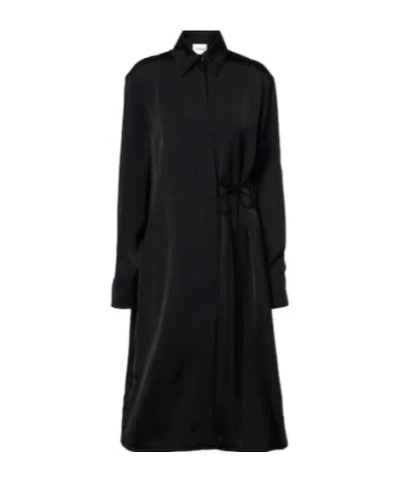 Jil Sander Jersey Polo Dress In Black