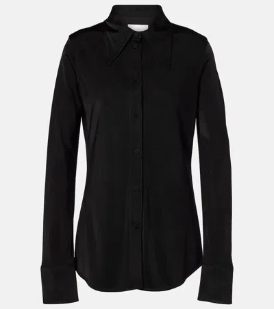 Jil Sander Hemd Aus Jersey In Schwarz