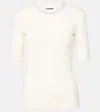 Jil Sander Jersey T-shirt In Beige