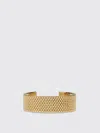 Jil Sander Women Bracelet Refined Mesh Texture In Gold