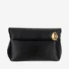 Jil Sander Women's Jewel Zip Leather Clutch In Black