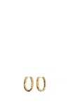 Jil Sander Medium Hoops Earrings In Gold