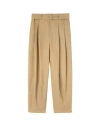 Jil Sander Belted Wide-leg Trousers In Beige