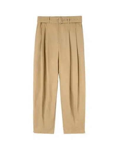 Jil Sander Belted Wide-leg Trousers In 260 Dove Grey