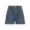 Jil Sander Denim Shorts With Belt Loops And Pockets