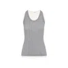 Jil Sander Fitted Sleeveless Top With Contrasting Hem Layer