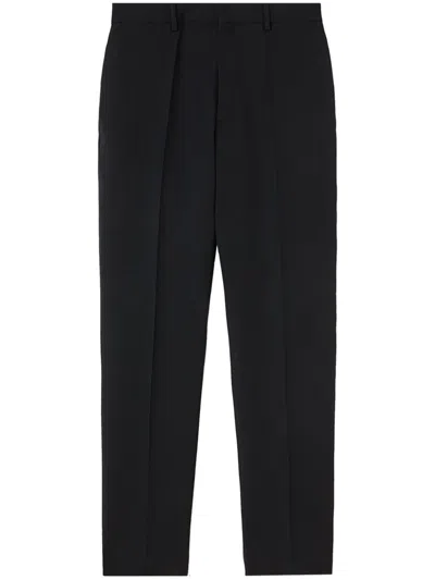 Jil Sander Elegant Wool Trousers With Cigarette Cut For Men In Navy