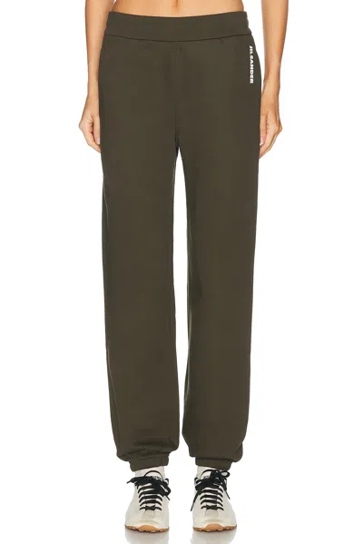 Jil Sander Jogger Sweatpant In Thyme Green