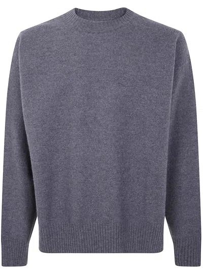 Jil Sander Jumper Crewneck Long Sleeves Clothing In Gray