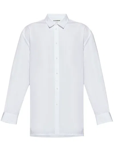 Jil Sander Jw-initials Anchor Logo Shirt In White