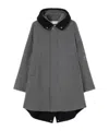 Jil Sander Jw-print Hooded Parka Coat In Gray
