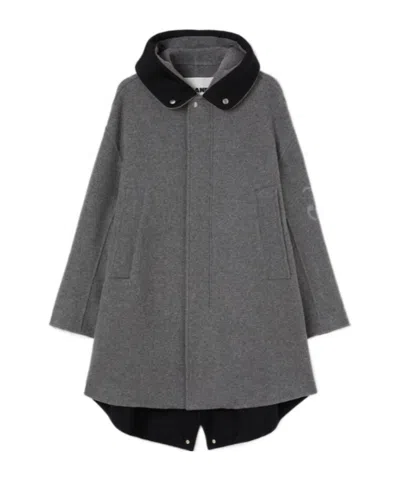 JIL SANDER JIL SANDER HIGH-LOW HEM HOODED PARKA