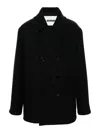 Jil Sander Wool Coat In Negro