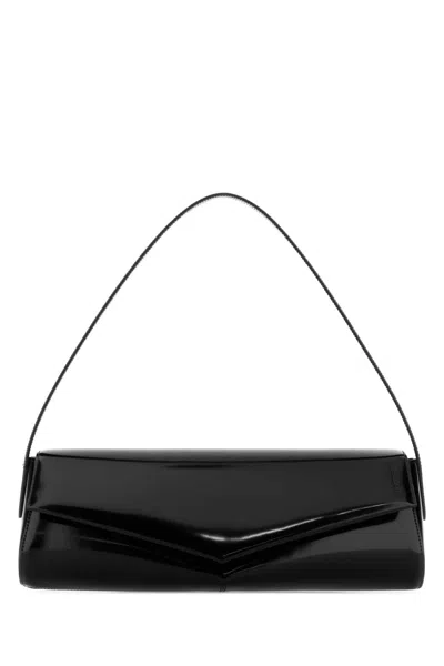 Jil Sander Kante Mini Flap Shoulder Bag In Black