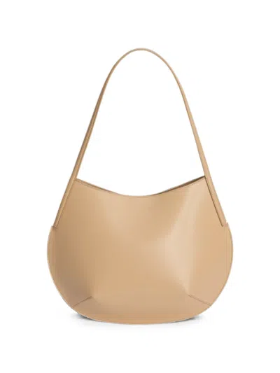Jil Sander Kante Shoulder Bag In Nude