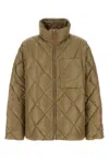 Jil Sander Khaki Nylon Down Jacket