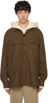 Jil Sander Khaki Virgin Wool Jacket In 923 *
