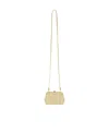 Jil Sander Kisslock Leather Mini Bag In Nude