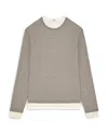 Jil Sander Kit Long Sleeve Layered Tee In Granite