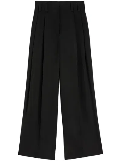 JIL SANDER TAILORED TROUSERS - WOMEN'S - VISCOSE/SILK