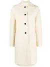 Jil Sander Double-breasted Wool Coat In Neutral