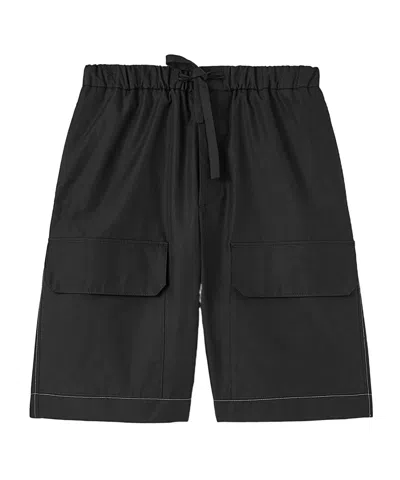 Jil Sander Knee-length Bermuda Shorts In Black