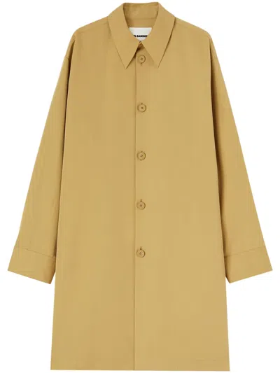 Jil Sander Knee-length Coat In Brown