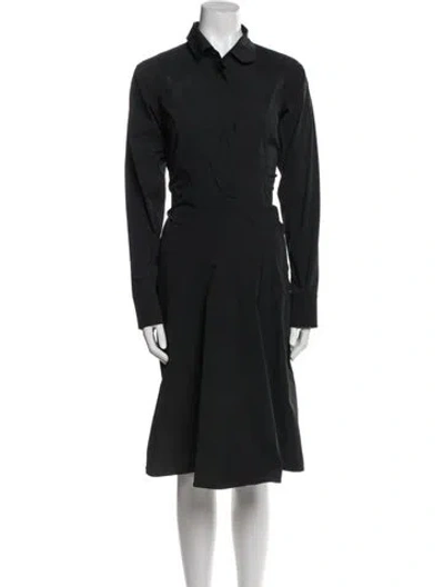 Pre-owned Jil Sander Knee-length Dress In Black