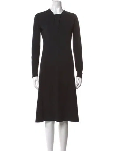 Pre-owned Jil Sander Knee-length Dress In Black
