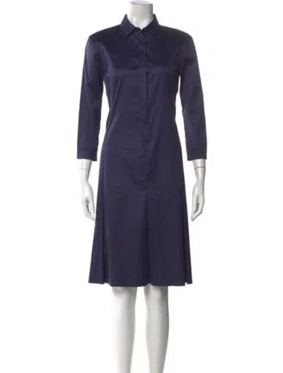 Pre-owned Jil Sander Knee-length Dress In Blue