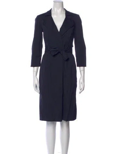 Pre-owned Jil Sander Knee-length Dress In Blue