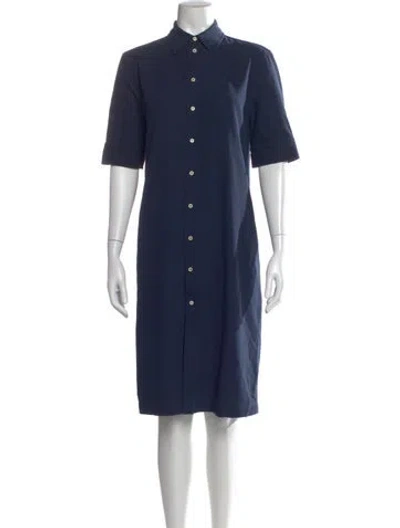 Pre-owned Jil Sander Knee-length Dress In Blue