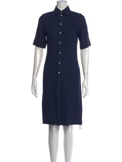 Pre-owned Jil Sander Knee-length Dress In Blue