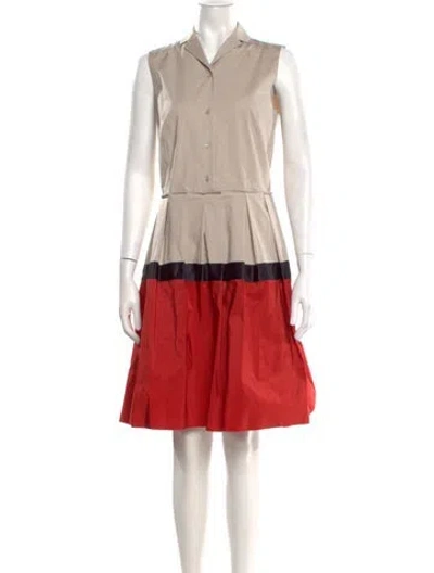 Pre-owned Jil Sander Knee-length Dress In Neutral