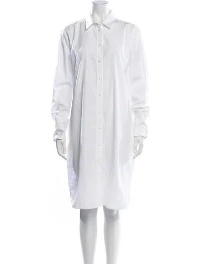 Pre-owned Jil Sander Knee-length Dress W/ Tags In White