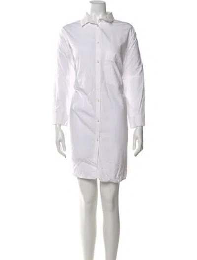 Pre-owned Jil Sander Knee-length Dress In White