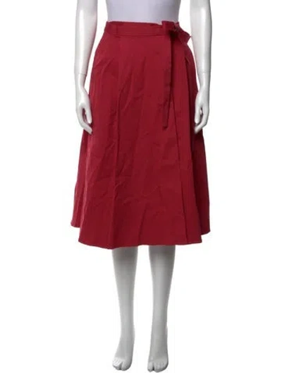 Pre-owned Jil Sander Knee-length Skirt In Red