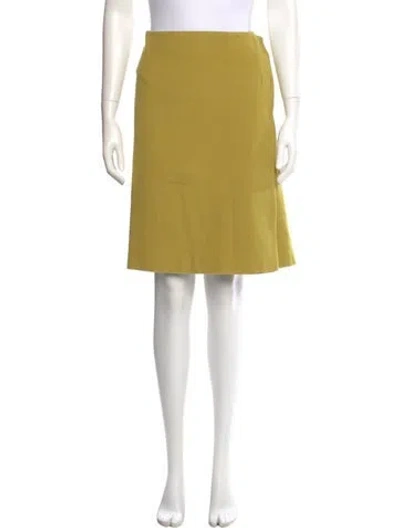 Pre-owned Jil Sander Knee-length Skirt In Yellow