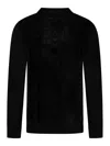 Jil Sander Knit Crepe Sweater In Black