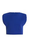 Jil Sander Knit Cropped Top In Blue