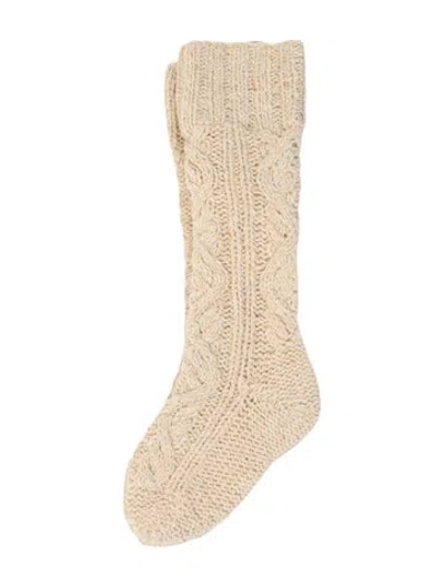 Pre-owned Jil Sander Knit Knee Socks W/tags In Neutral